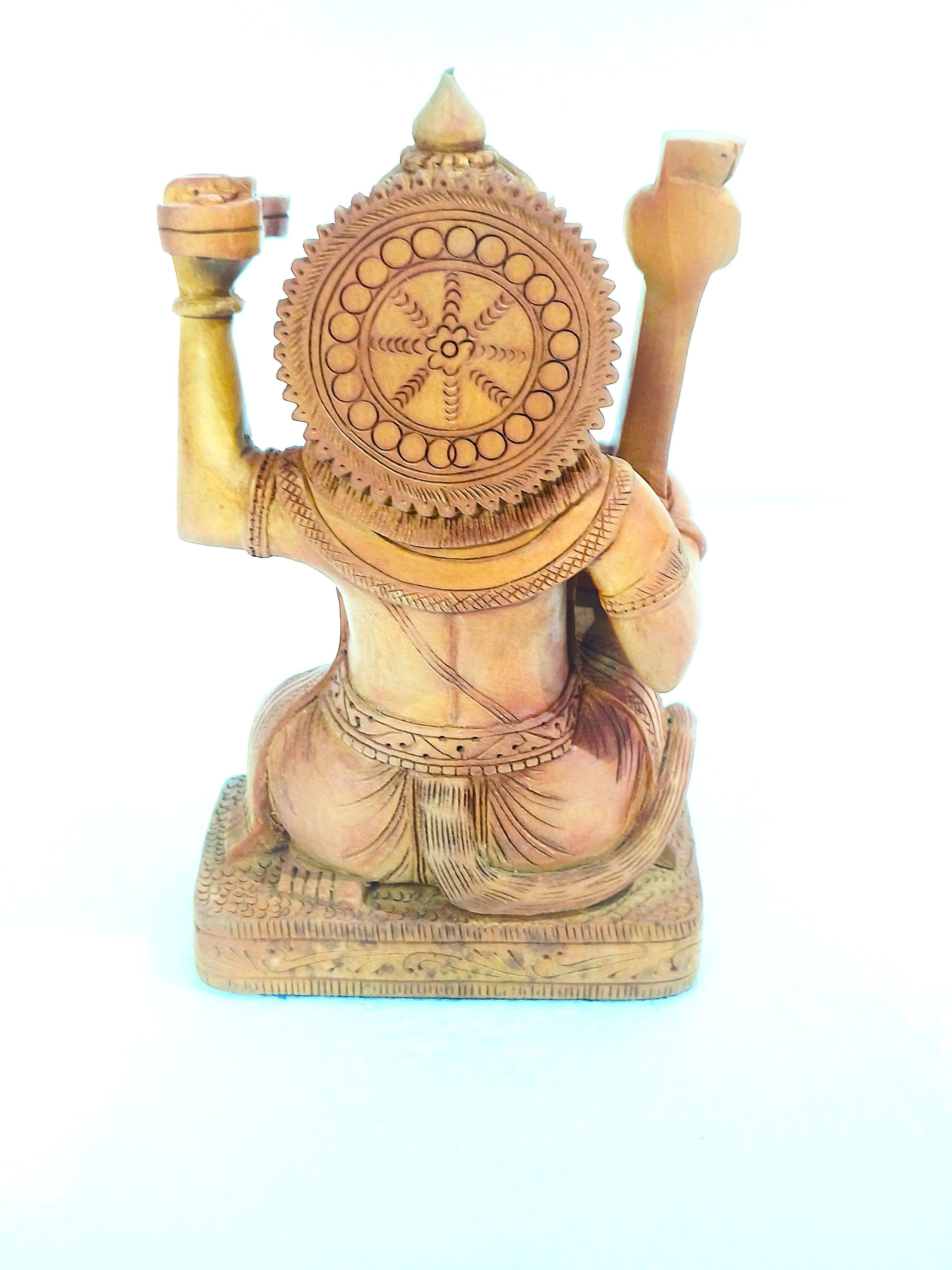 Shri Hanuman Veena Roop – Luxury Handcrafted Spiritual Art