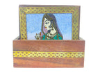Heritage Muse – Rajasthani Miniature Painting Coasters (Set of 6)