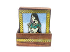 Heritage Muse – Rajasthani Miniature Painting Coasters (Set of 6)