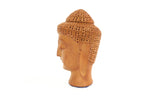 Eternal Calm Handcrafted Wooden Buddha Head Art Piece