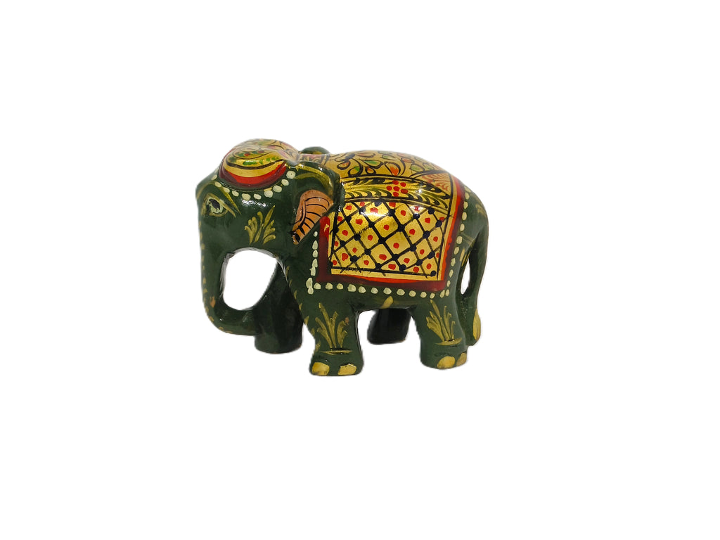 Traditional Handcrafted Marble Look Elephant Statue for Gifting