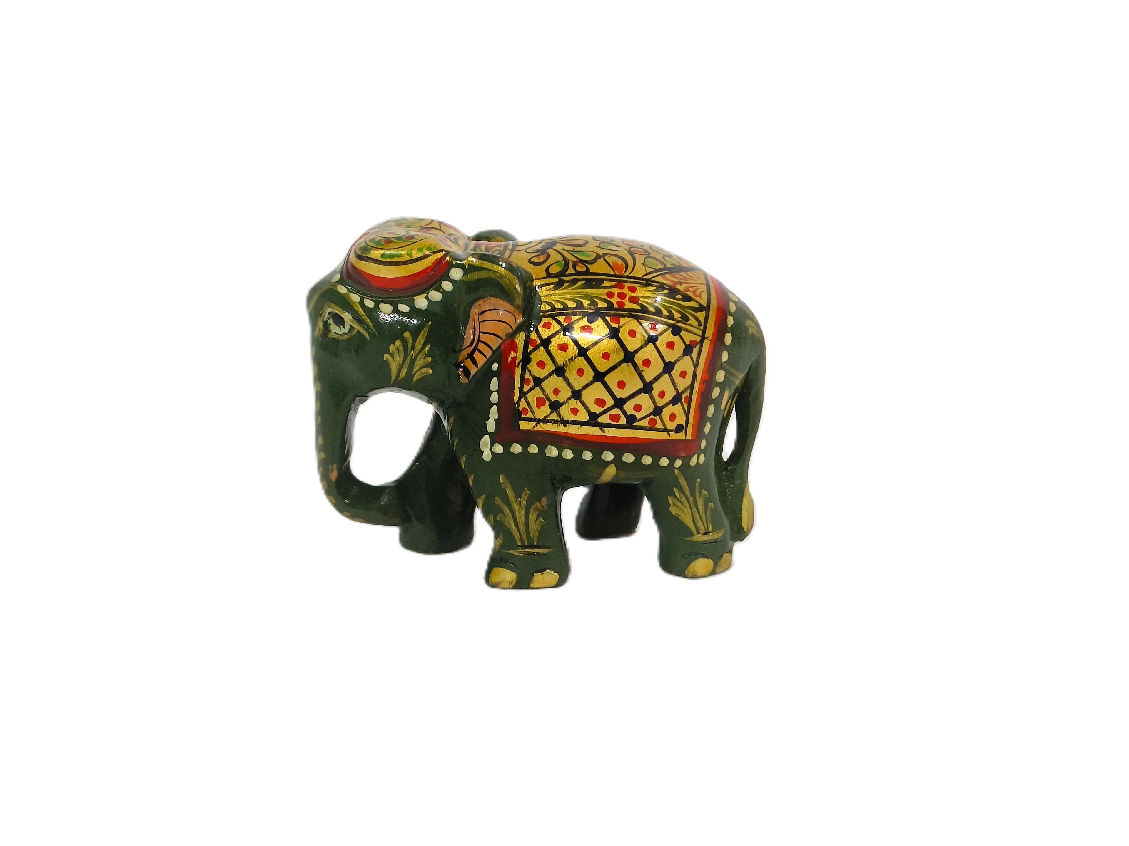 Traditional Handcrafted Marble Look Elephant Statue for Gifting