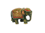 Traditional Handcrafted Marble Look Elephant Statue for Gifting