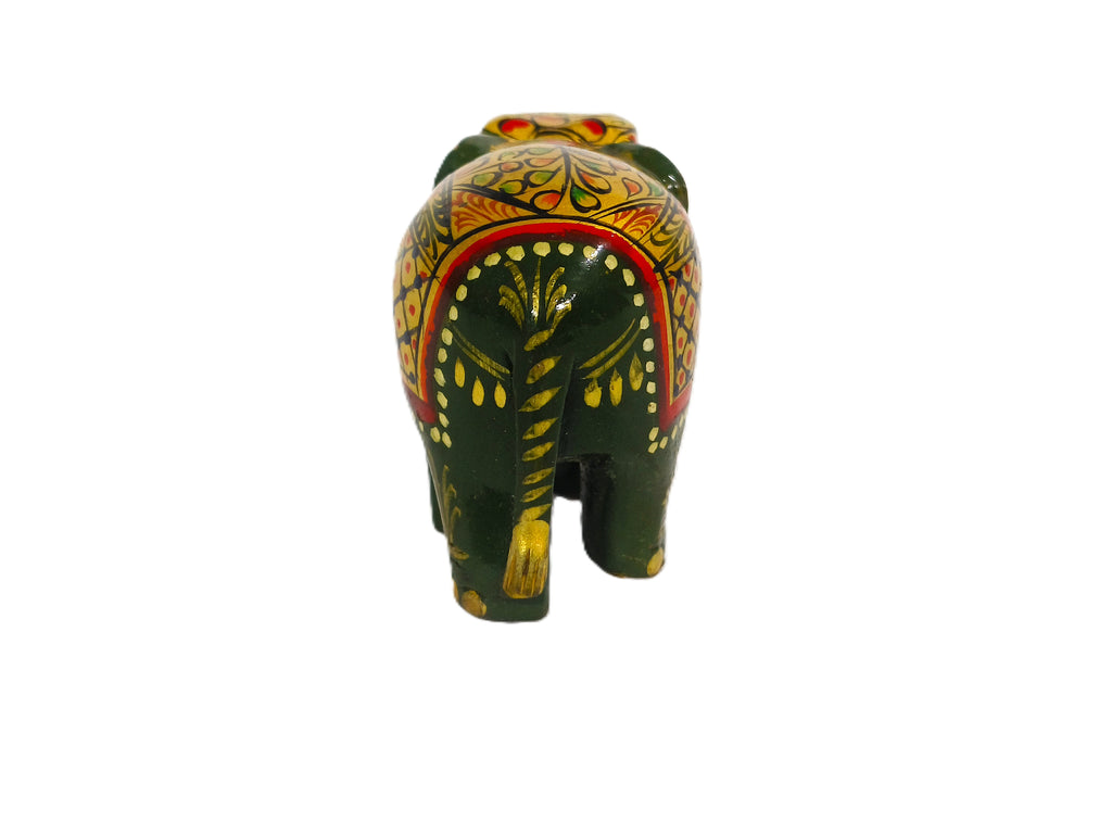 Traditional Handcrafted Marble Look Elephant Statue for Gifting