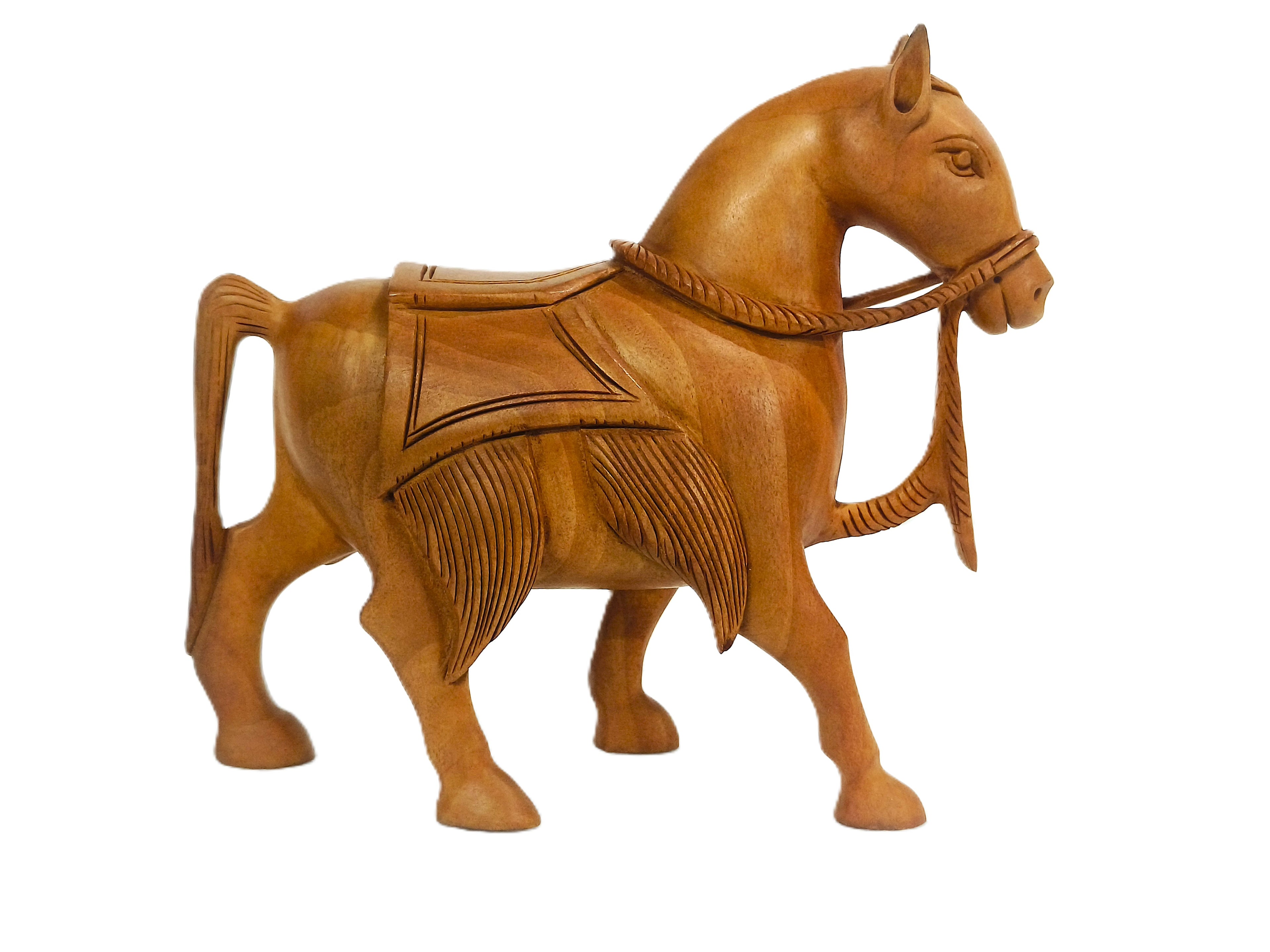 Desi Gallop – Traditional Wooden Horse Figurine