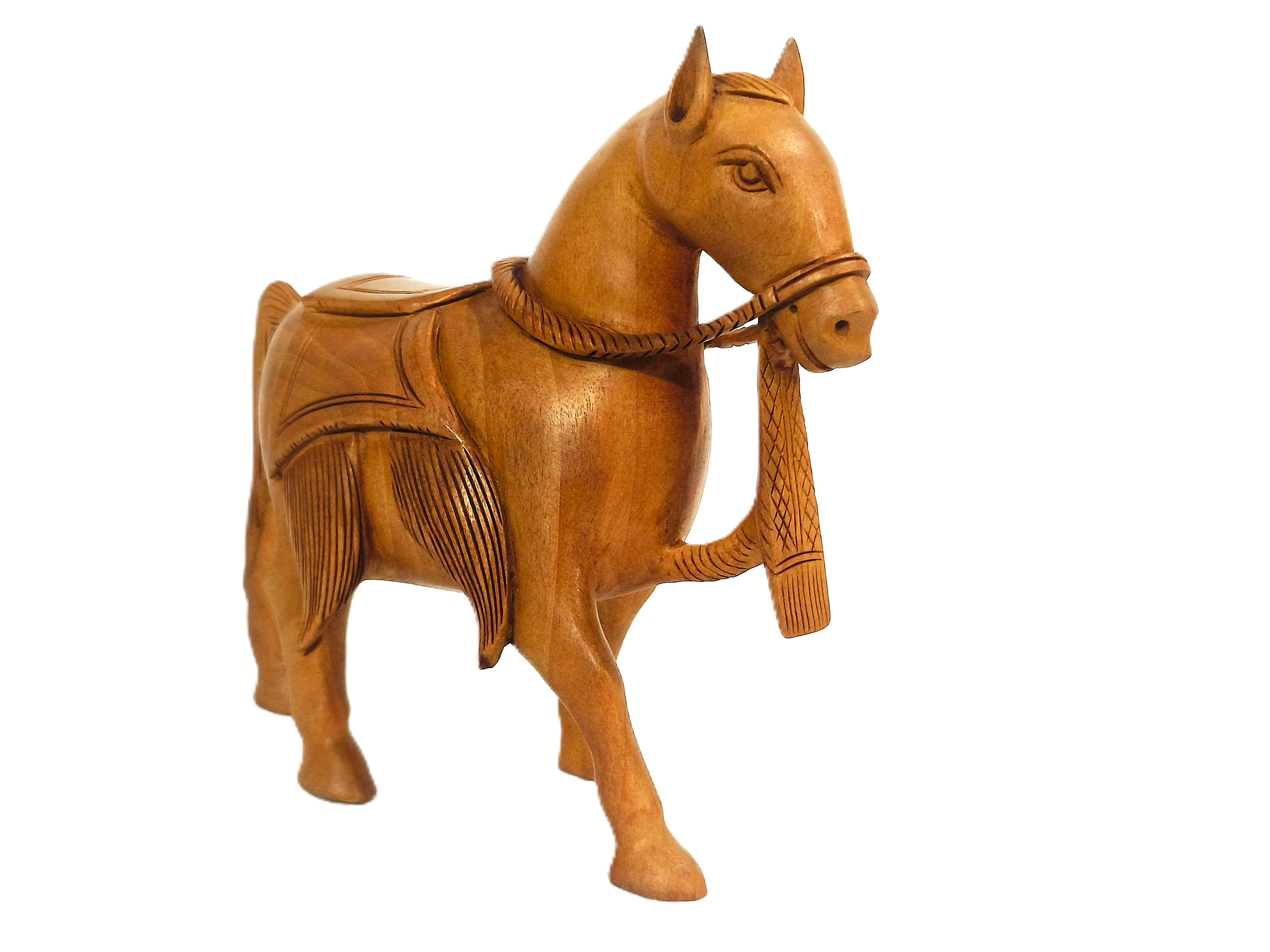 Desi Gallop – Traditional Wooden Horse Figurine