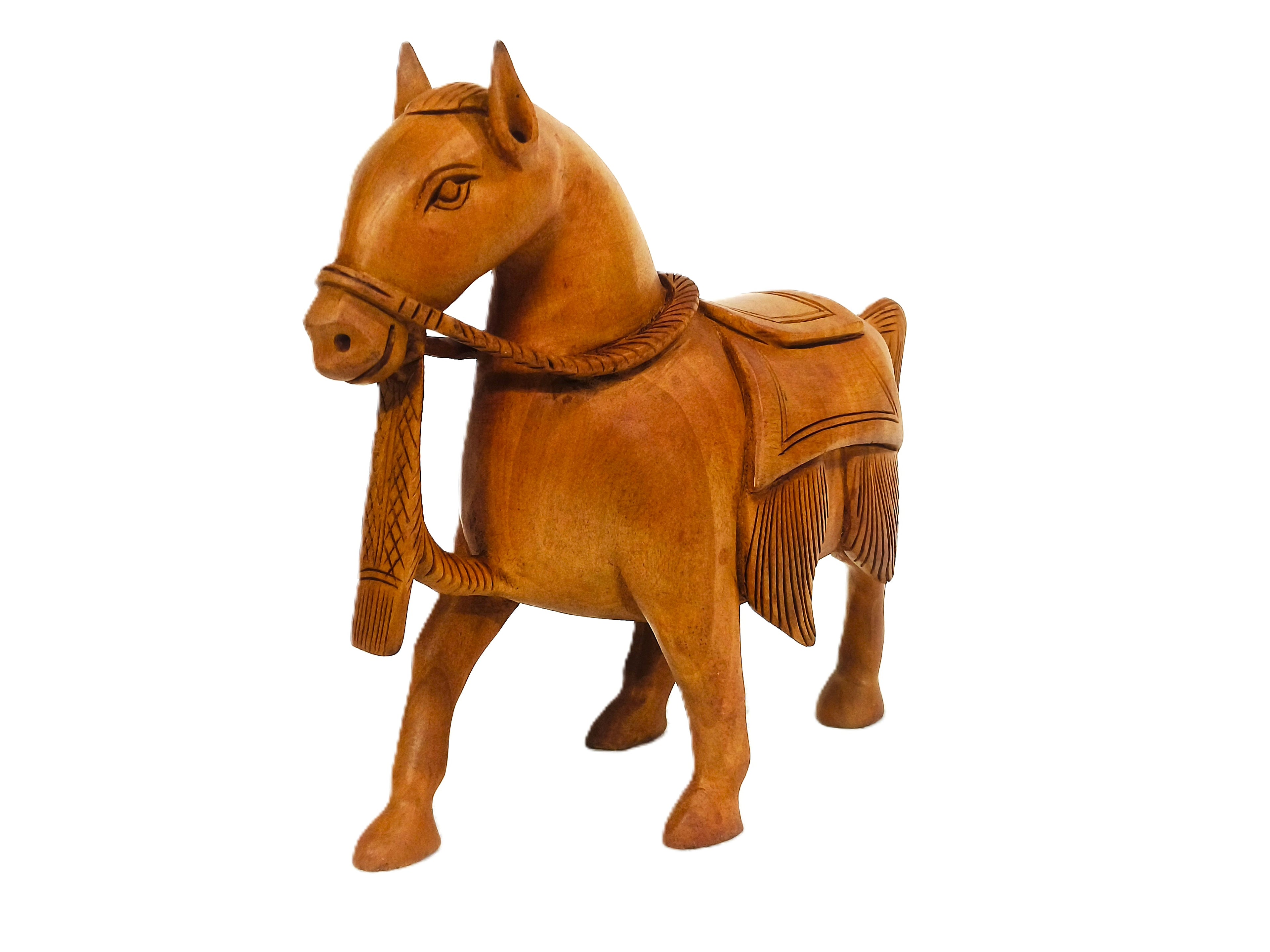 Desi Gallop – Traditional Wooden Horse Figurine