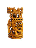 Palatial Grace – Luxury Indian Wooden Elephant Décor
