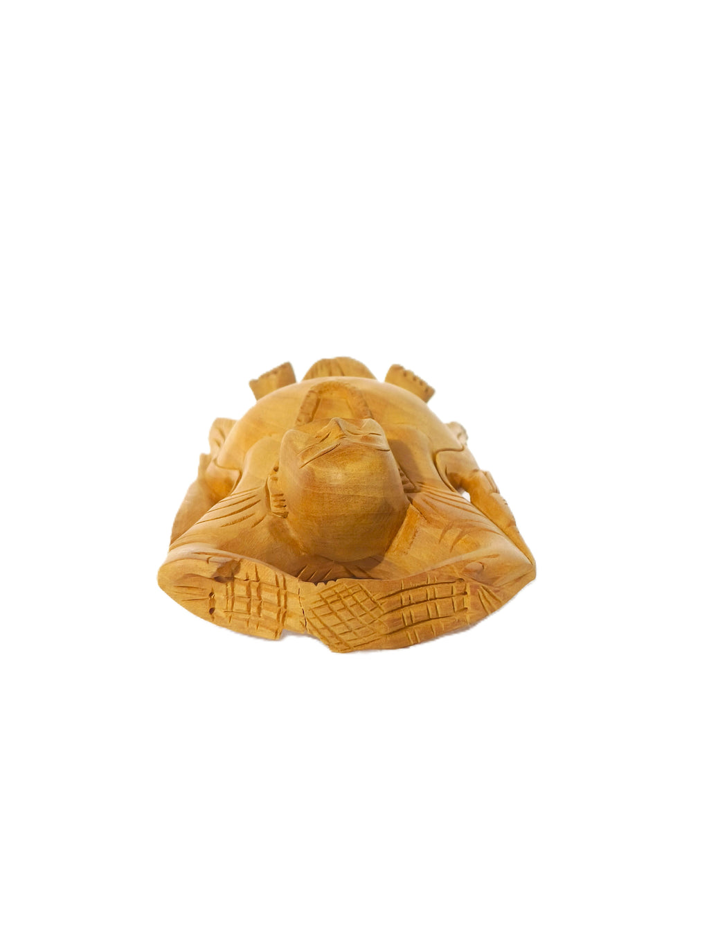 Ananda Bliss – Artisan Carved Wooden Laughing Buddha