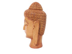 Soulful Silence – Artisan Wooden Buddha Face Sculpture