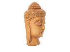 Soulful Silence – Artisan Wooden Buddha Face Sculpture
