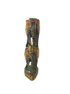 Virasat Grace – Double Elephant Wooden Art Sculpture