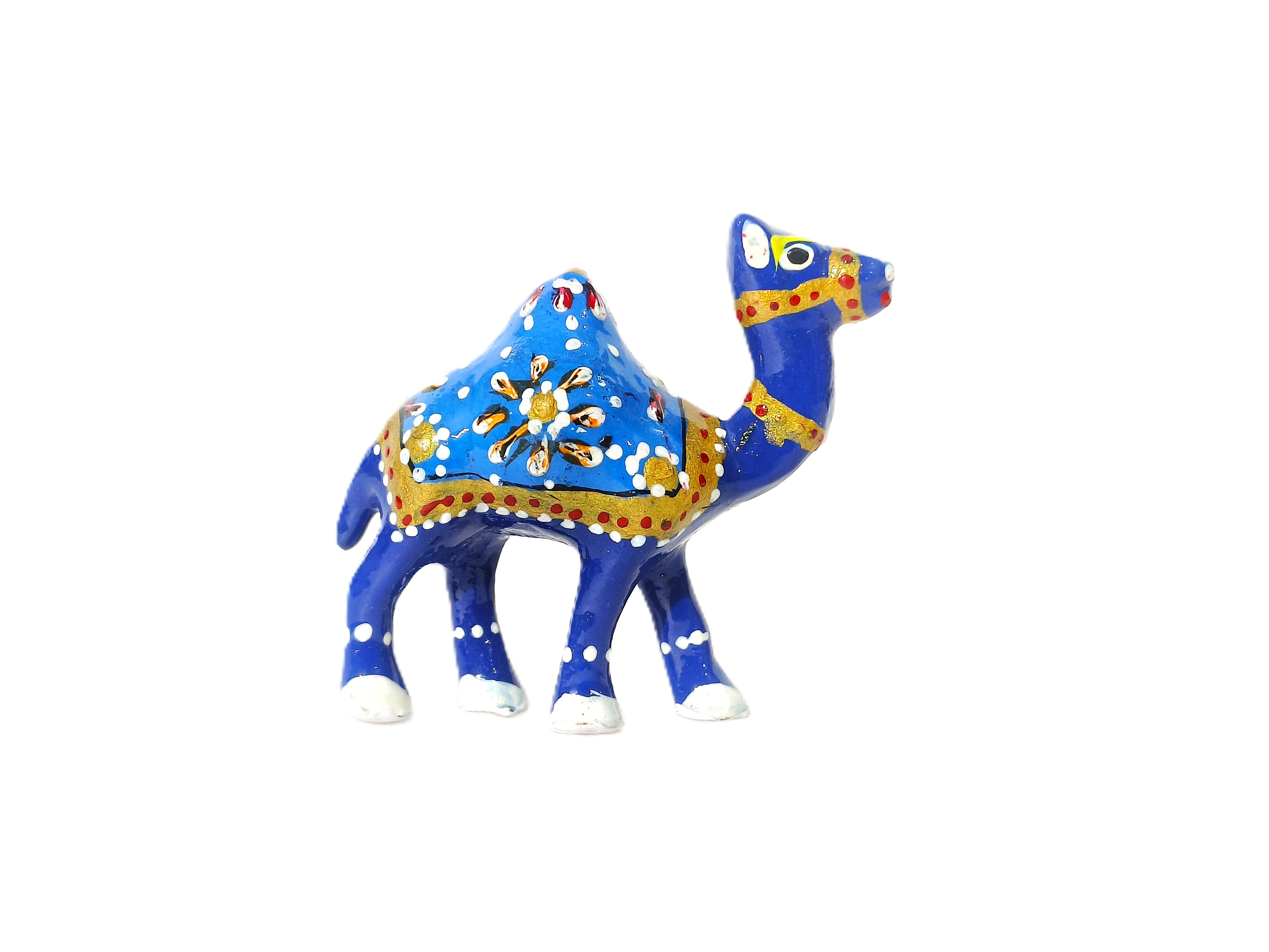 Desert Jewel – Handcrafted Painted Metal Camel Sculpture