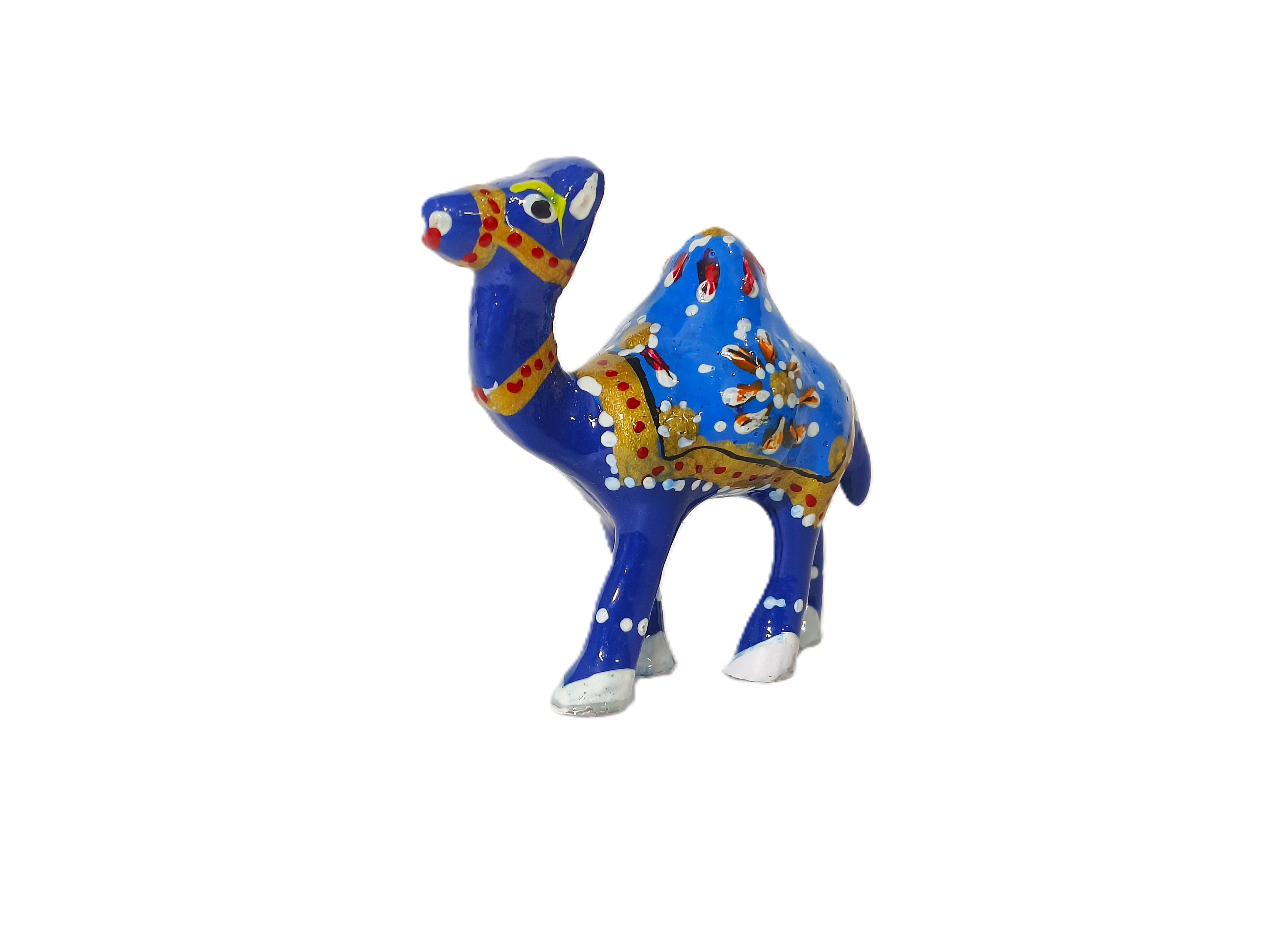 Desert Jewel – Handcrafted Painted Metal Camel Sculpture