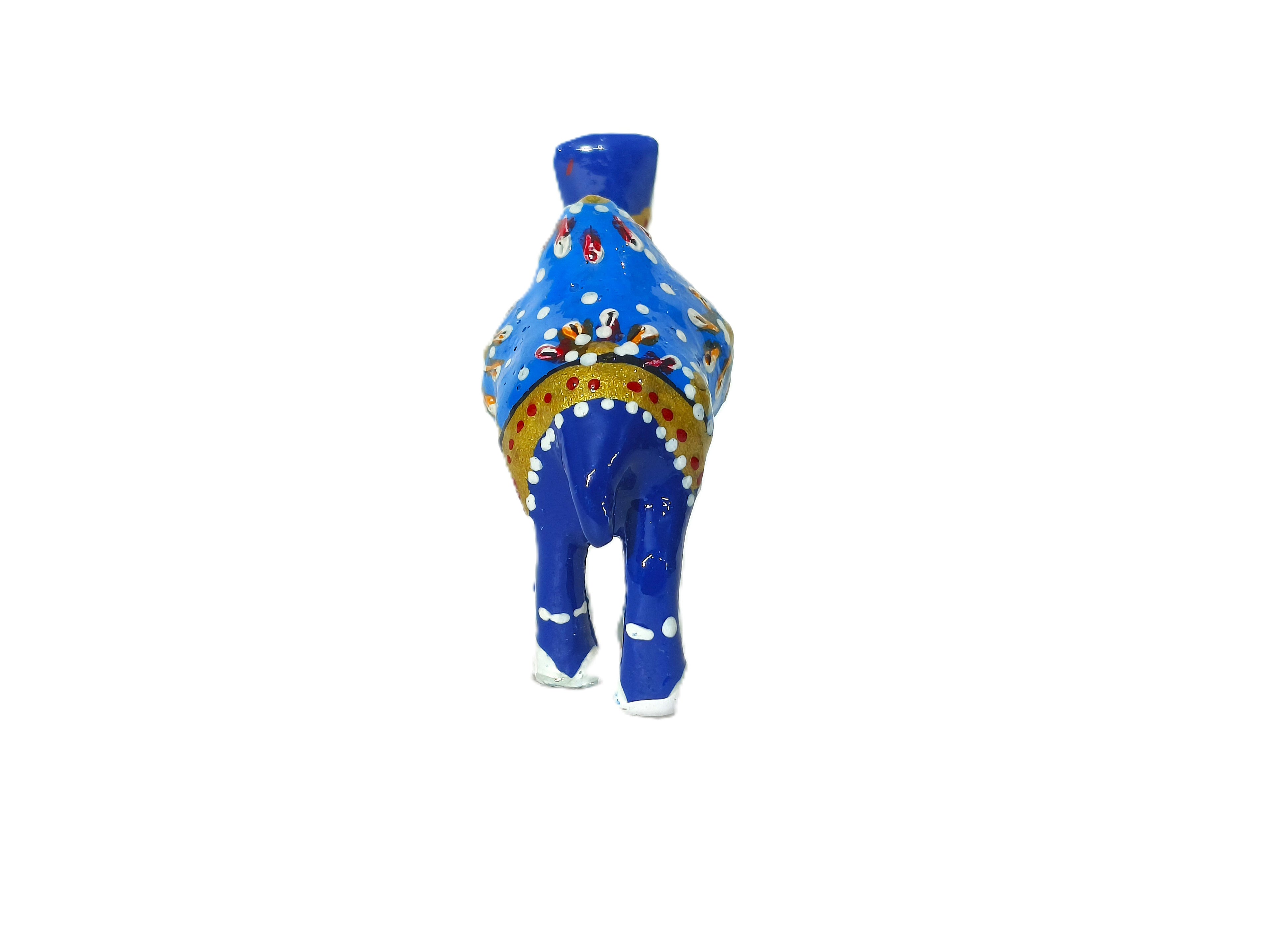 Desert Jewel – Handcrafted Painted Metal Camel Sculpture