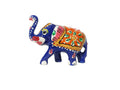 Royal Blue Hand-Painted Elephant Figurine – Traditional Indian Handicraft Art