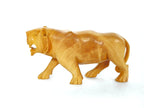 Handcrafted Wooden Lioness Figurine Pair – Decorative Wildlife Sculpture Set
