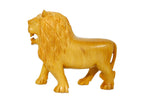 Handcrafted Wooden Lion Family Figurine Set – Decorative Wildlife Sculpture Collection