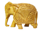 Handcrafted Wooden Elephant Family Figurine Set – Traditional Carved Elephant Sculptures
