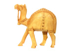 Handcrafted Wooden Camel Family Figurine Set – Decorative Desert Animal Sculptures