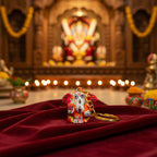 Artisan Ganpati Keychain – Decorative Spiritual Key Holder
