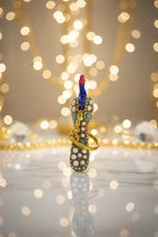 Handcrafted Peacock Keychain – Crystal Stone Artisan Bag Charm